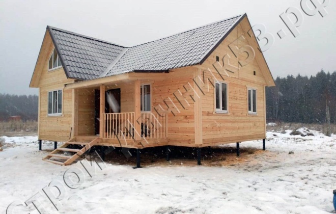 3 Брусовой дом ОД-39 9×7.5, 65.25 м², Московская область, Деревня Березенки (6)